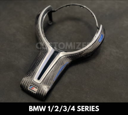 BMW Carbon Fibre Steering Wheel Trim for 1/2/3/4 Series